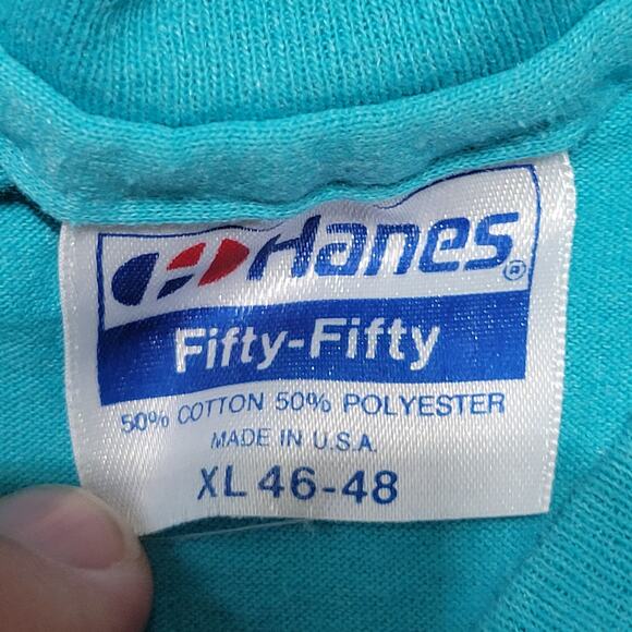 Vintage Single Stitch Mens XL Volkssporting 80s Y2k 90s Tee T-Shirt 1989 - Picture 5 of 8